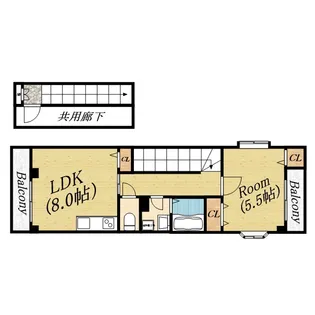 スズビル新森【3階】の間取り