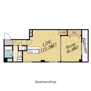 パレド新森【5階】の間取り