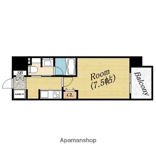ルネフラッツ森小路駅前Ⅱ【10階】の間取り