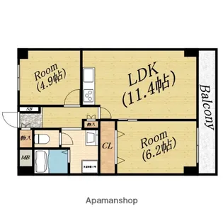 サンファミリーⅡ【3階】の間取り