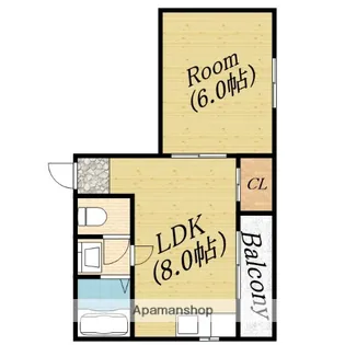 ベローナコート【4階】の間取り
