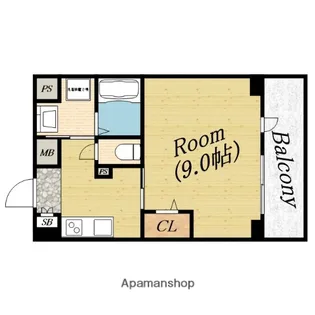 クレールフォレスタ【4階】の間取り