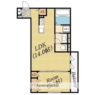 アイリス城北【3階】の間取り