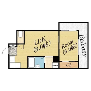 デザイナーズ8マンション【4階】の間取り