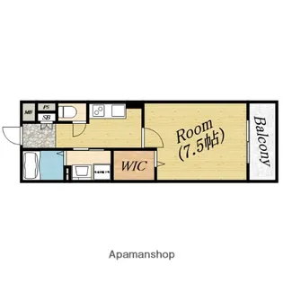モンテリブロあさひ【1階】の間取り