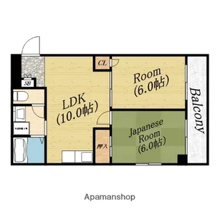 シャトル岡崎【1階】の間取り
