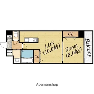 ハイフェンス今市【2階】の間取り
