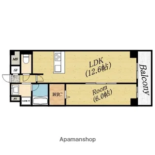 アルカディア千林【3階】の間取り