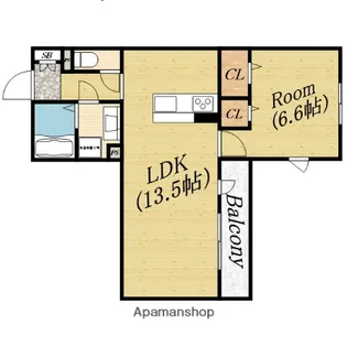 キャトル セゾン【2階】の間取り