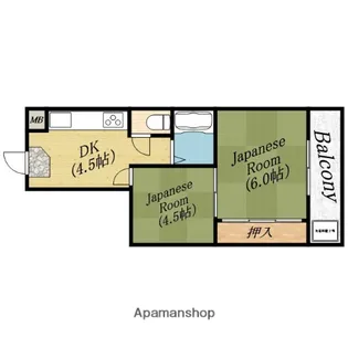 ハイツアスカ【2階】の間取り