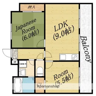メゾンコトブキ新森【3階】の間取り