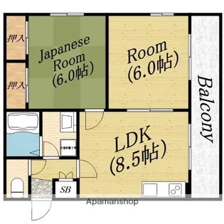 メゾンコトブキ新森【3階】の間取り