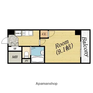 DS太子橋【4階】の間取り