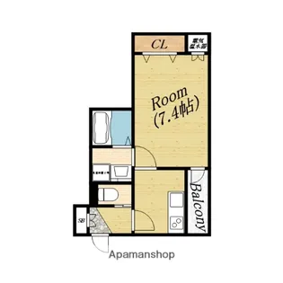 パシフィック千林【4階】の間取り