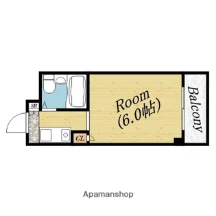 グリーンリーフ新森【3階】の間取り