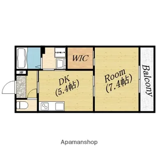 エステート旭【2階】の間取り
