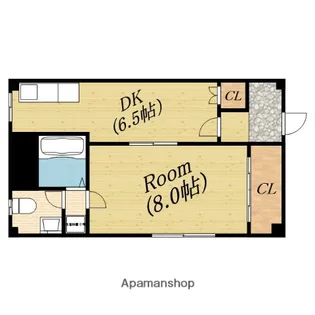 ロイヤルシティ第1ビル【3階】の間取り
