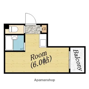 ロイヤルシティ第1ビル【6階】の間取り