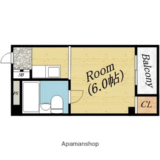 アーバンハイツベラミ大宮【4階】の間取り