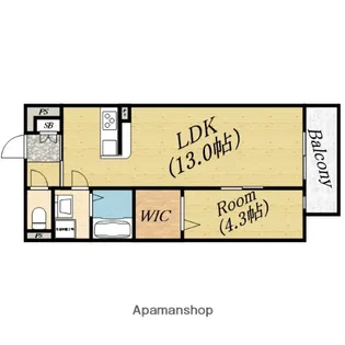 リブリ・メゾン中宮【1階】の間取り
