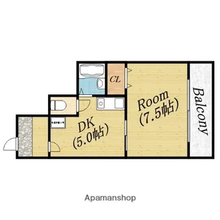 ラフォーレ森小路【3階】の間取り