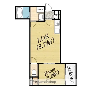 グランレ千林【3階】の間取り