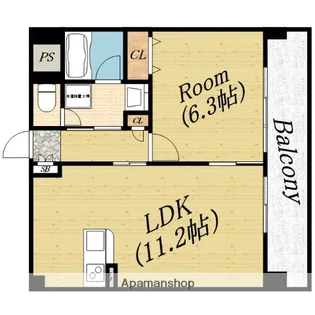 サンフレンズ新森【2階】の間取り