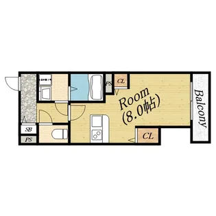 ハイツ片山【2階】の間取り