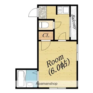 かげたマンション【5階】の間取り