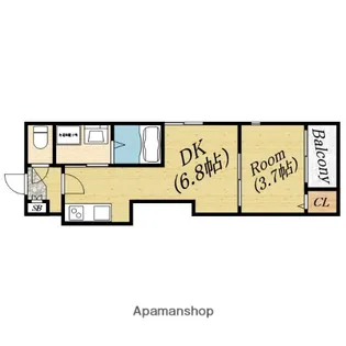 そよ風とラテと【2階】の間取り
