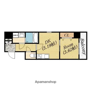 ウィンドベル大宮【4階】の間取り