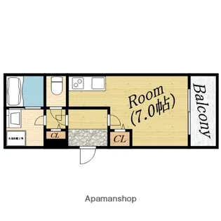 リバーヴィレッジ清水【1階】の間取り