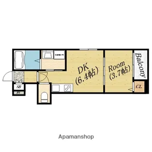 メゾンノワール【2階】の間取り