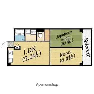 シャンティー森小路【3階】の間取り