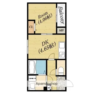 ドゥエリング高殿【2階】の間取り