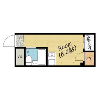 スパーク千林大宮【4階】の間取り