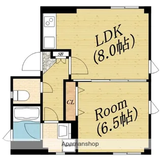 ブランジュ高殿【4階】の間取り