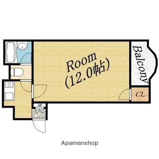 シャルマン清水【3階】の間取り