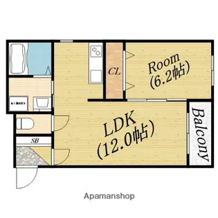 パロス守口【2階】の間取り