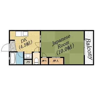 ミティオ森小路【3階】の間取り