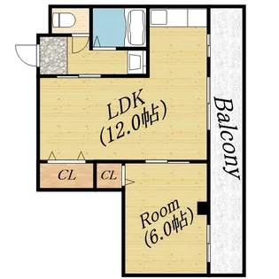 橘第2マンション【1階】の間取り