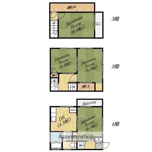 大阪府大阪市旭区今市2丁目【一戸建】の間取り