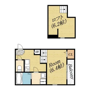 ソレイユ中宮【1階】の間取り