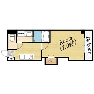 みおつくし城北【1階】の間取り