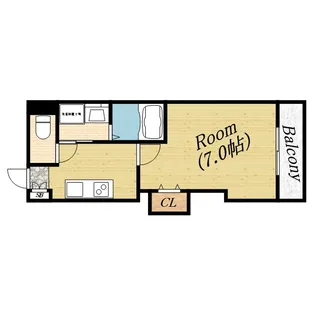 みおつくし城北【3階】の間取り