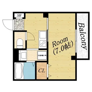 みおつくし城北【2階】の間取り