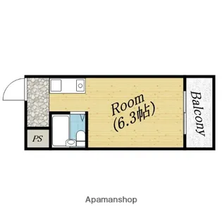 大阪府大阪市旭区清水4丁目【マンション】の間取り