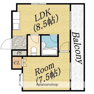 メイゾン太子橋【4階】の間取り