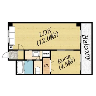大宮マンション【3階】の間取り