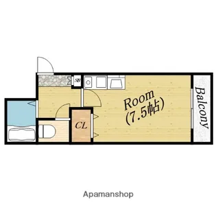 シャローム近江【3階】の間取り